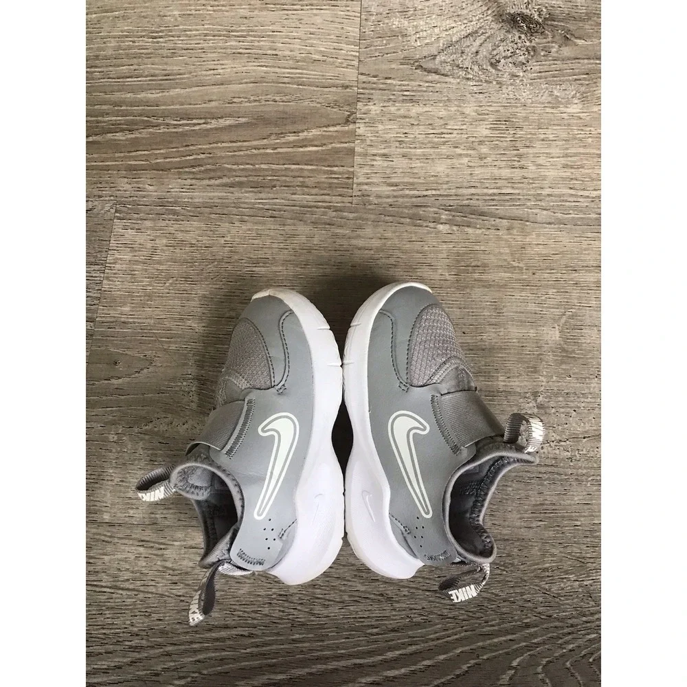 Nike Flex Runner 3 (TD) Gray/White FN1478-001 Baby Size 7C Toddler Sneakers